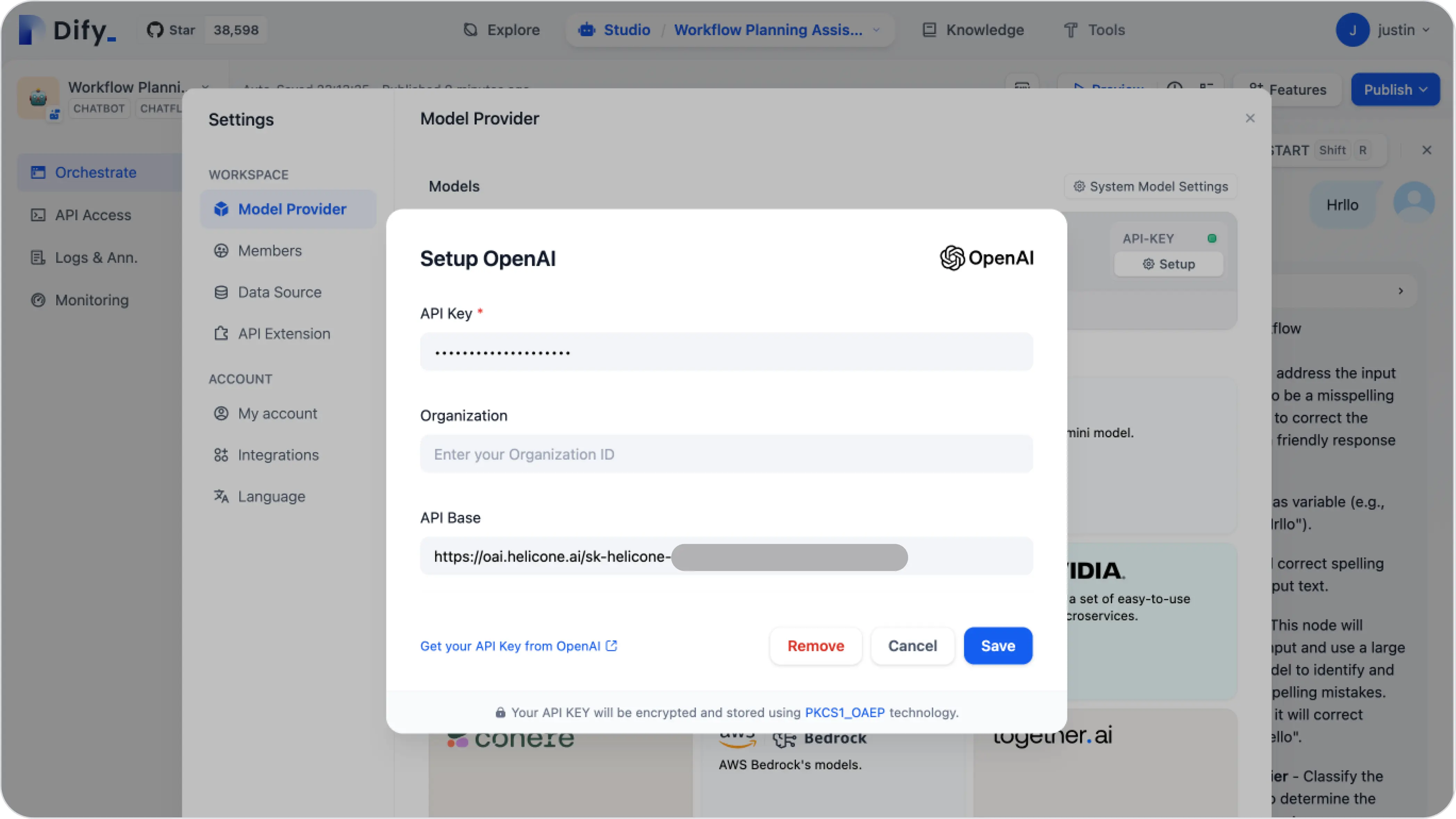 Dify AI - Configure API Base